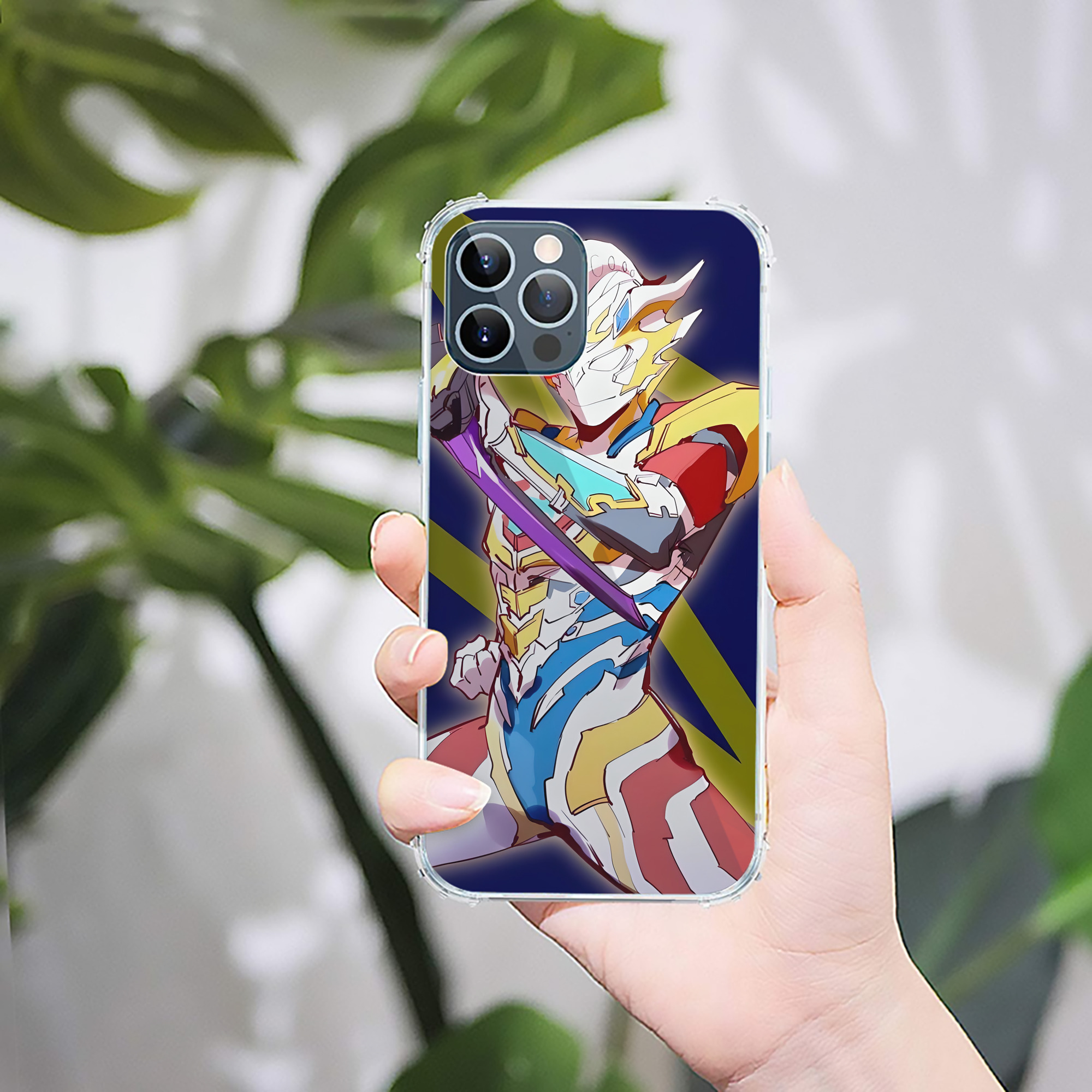 （画像用） ウルトラマン Ultraman 【iPhone 12シリーズ対応】透明スマホケース（クリアソフトケース）